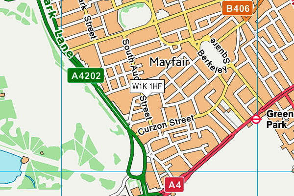 W1K 1HF map - OS VectorMap District (Ordnance Survey) W1K 1HF map - OS VectorMap District (Ordnance Survey)