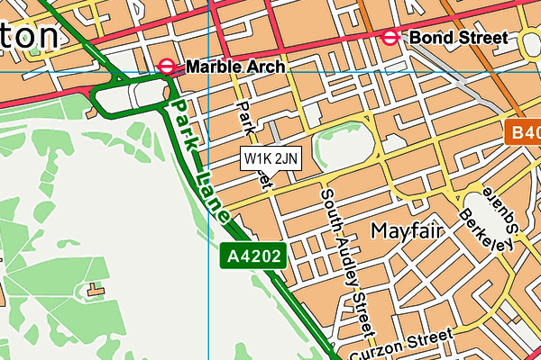 W1K 2JN map - OS VectorMap District (Ordnance Survey) W1K 2JN map - OS VectorMap District (Ordnance Survey)