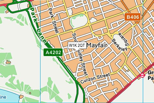 W1K 2QT map - OS VectorMap District (Ordnance Survey) W1K 2QT map - OS VectorMap District (Ordnance Survey)