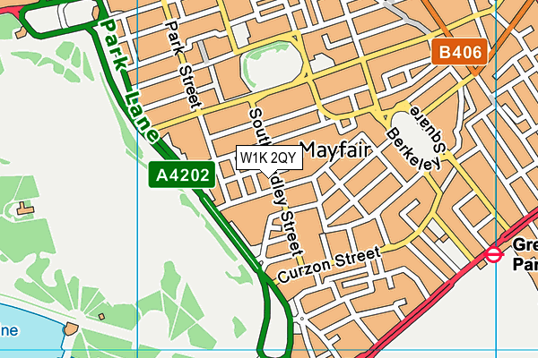 W1K 2QY map - OS VectorMap District (Ordnance Survey) W1K 2QY map - OS VectorMap District (Ordnance Survey)