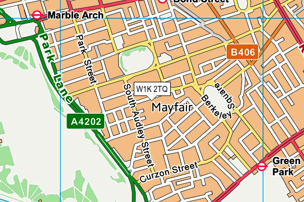 W1K 2TQ map - OS VectorMap District (Ordnance Survey) W1K 2TQ map - OS VectorMap District (Ordnance Survey)