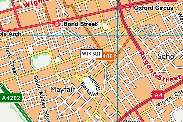W1K 3QT map - OS VectorMap District (Ordnance Survey) W1K 3QT map - OS VectorMap District (Ordnance Survey)