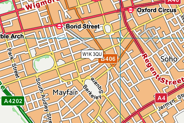 W1K 3QU map - OS VectorMap District (Ordnance Survey) W1K 3QU map - OS VectorMap District (Ordnance Survey)