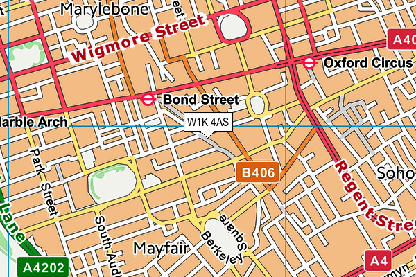 W1K 4AS map - OS VectorMap District (Ordnance Survey) W1K 4AS map - OS VectorMap District (Ordnance Survey)