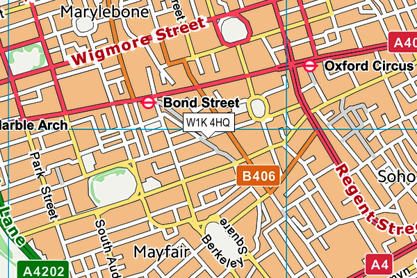 W1K 4HQ map - OS VectorMap District (Ordnance Survey) W1K 4HQ map - OS VectorMap District (Ordnance Survey)