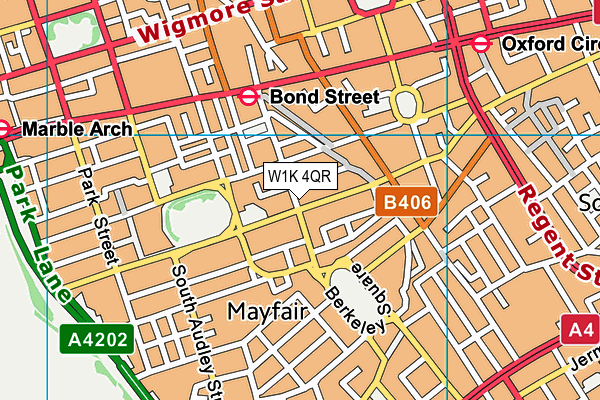 W1K 4QR map - OS VectorMap District (Ordnance Survey) W1K 4QR map - OS VectorMap District (Ordnance Survey)