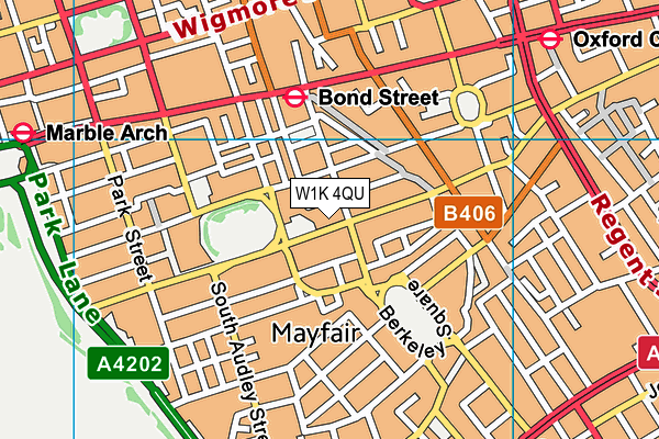 W1K 4QU map - OS VectorMap District (Ordnance Survey) W1K 4QU map - OS VectorMap District (Ordnance Survey)