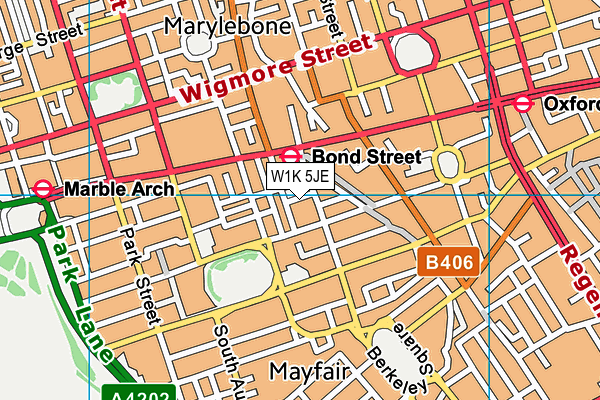 W1K 5JE map - OS VectorMap District (Ordnance Survey) W1K 5JE map - OS VectorMap District (Ordnance Survey)