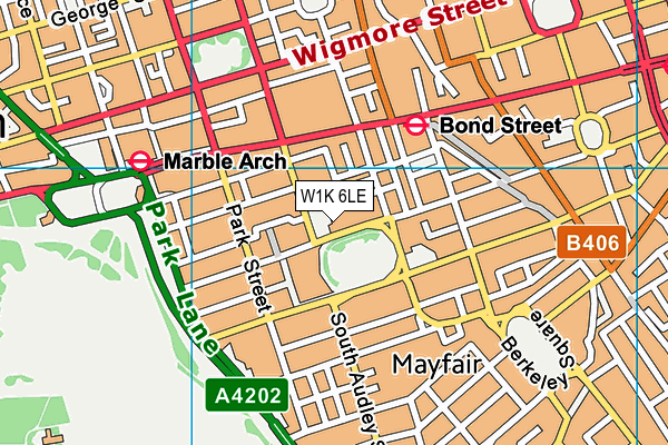 W1K 6LE map - OS VectorMap District (Ordnance Survey) W1K 6LE map - OS VectorMap District (Ordnance Survey)