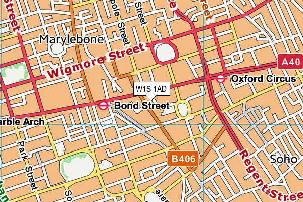 W1S 1AD map - OS VectorMap District (Ordnance Survey) W1S 1AD map - OS VectorMap District (Ordnance Survey)