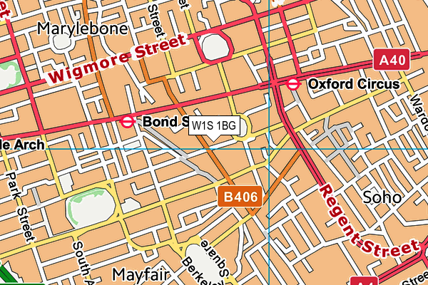 W1S 1BG map - OS VectorMap District (Ordnance Survey) W1S 1BG map - OS VectorMap District (Ordnance Survey)
