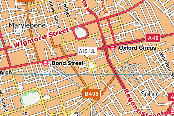 W1S 1JL map - OS VectorMap District (Ordnance Survey) W1S 1JL map - OS VectorMap District (Ordnance Survey)