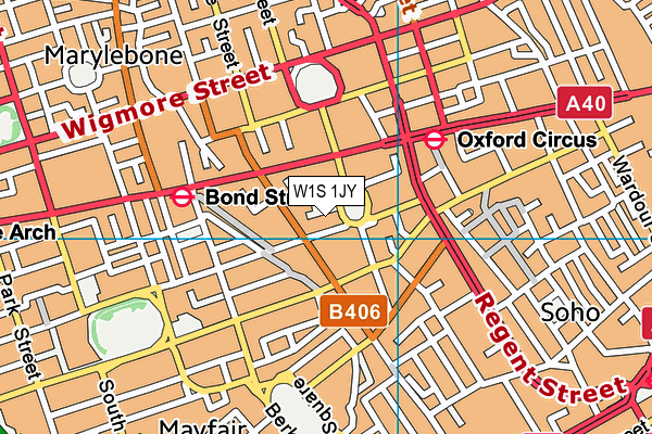 W1S 1JY map - OS VectorMap District (Ordnance Survey) W1S 1JY map - OS VectorMap District (Ordnance Survey)