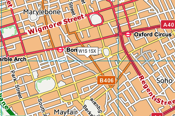 W1S 1SX map - OS VectorMap District (Ordnance Survey) W1S 1SX map - OS VectorMap District (Ordnance Survey)