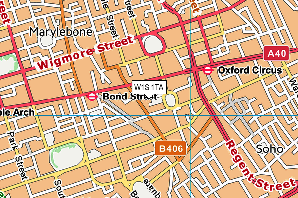 W1S 1TA map - OS VectorMap District (Ordnance Survey) W1S 1TA map - OS VectorMap District (Ordnance Survey)