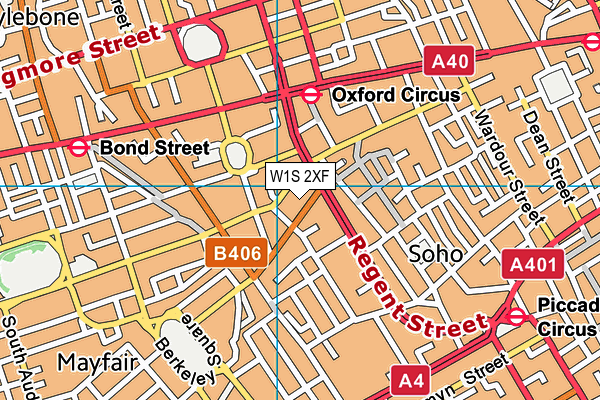 W1S 2XF map - OS VectorMap District (Ordnance Survey) W1S 2XF map - OS VectorMap District (Ordnance Survey)