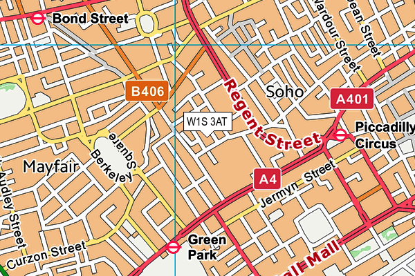 W1S 3AT map - OS VectorMap District (Ordnance Survey) W1S 3AT map - OS VectorMap District (Ordnance Survey)