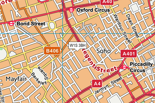 W1S 3BH map - OS VectorMap District (Ordnance Survey) W1S 3BH map - OS VectorMap District (Ordnance Survey)