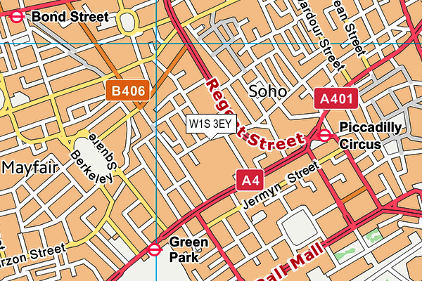 W1S 3EY map - OS VectorMap District (Ordnance Survey) W1S 3EY map - OS VectorMap District (Ordnance Survey)