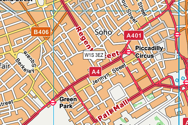 W1S 3EZ map - OS VectorMap District (Ordnance Survey) W1S 3EZ map - OS VectorMap District (Ordnance Survey)