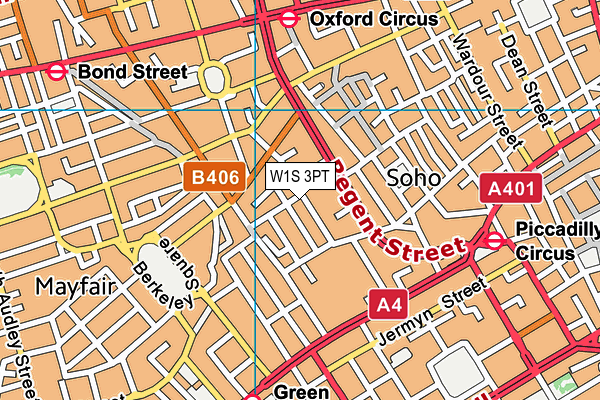 W1S 3PT map - OS VectorMap District (Ordnance Survey) W1S 3PT map - OS VectorMap District (Ordnance Survey)