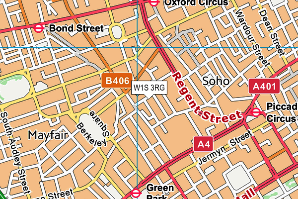 W1S 3RG map - OS VectorMap District (Ordnance Survey) W1S 3RG map - OS VectorMap District (Ordnance Survey)