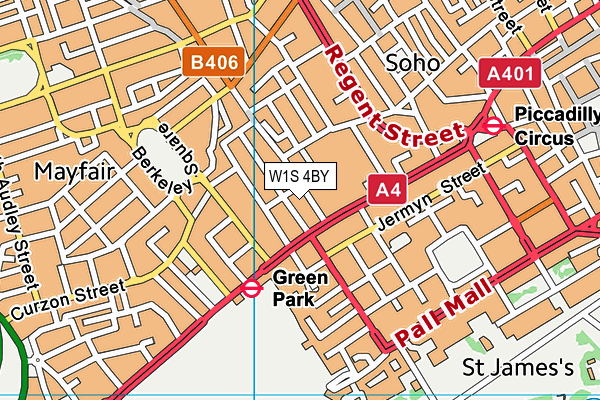 W1S 4BY map - OS VectorMap District (Ordnance Survey) W1S 4BY map - OS VectorMap District (Ordnance Survey)