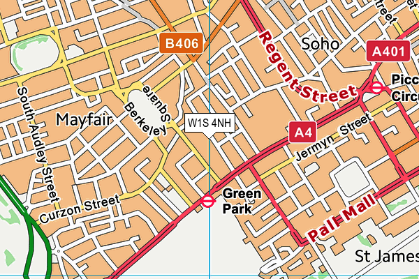 W1S 4NH map - OS VectorMap District (Ordnance Survey) W1S 4NH map - OS VectorMap District (Ordnance Survey)