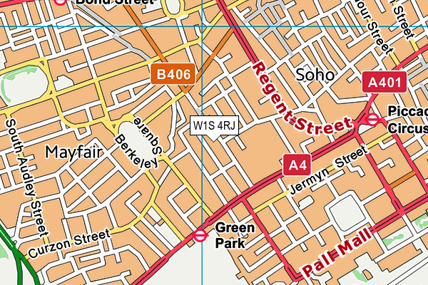 W1S 4RJ map - OS VectorMap District (Ordnance Survey) W1S 4RJ map - OS VectorMap District (Ordnance Survey)