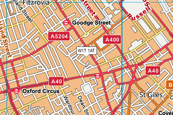 W1T 1AT map - OS VectorMap District (Ordnance Survey) W1T 1AT map - OS VectorMap District (Ordnance Survey)