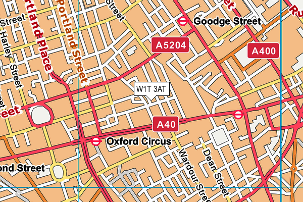 W1T 3AT map - OS VectorMap District (Ordnance Survey) W1T 3AT map - OS VectorMap District (Ordnance Survey)