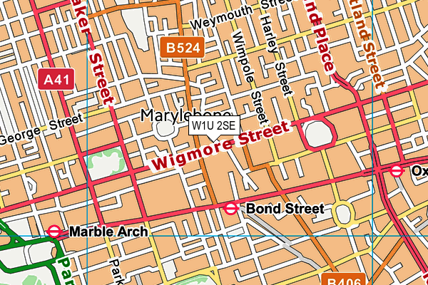 W1U 2SE map - OS VectorMap District (Ordnance Survey) W1U 2SE map - OS VectorMap District (Ordnance Survey)
