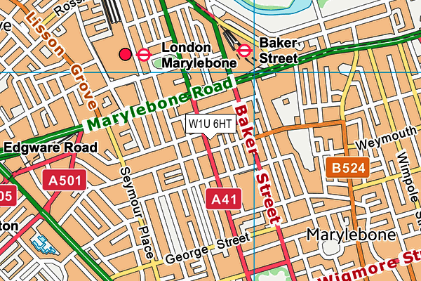 W1U 6HT map - OS VectorMap District (Ordnance Survey) W1U 6HT map - OS VectorMap District (Ordnance Survey)