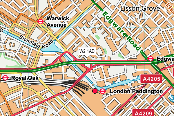 W2 1AD map - OS VectorMap District (Ordnance Survey) W2 1AD map - OS VectorMap District (Ordnance Survey)