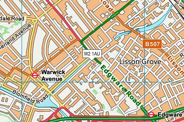 W2 1AU map - OS VectorMap District (Ordnance Survey) W2 1AU map - OS VectorMap District (Ordnance Survey)