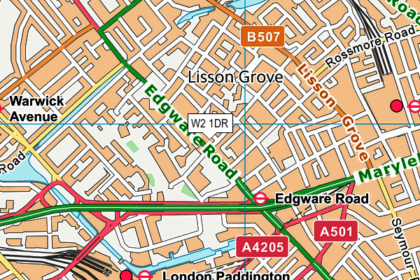 W2 1DR map - OS VectorMap District (Ordnance Survey) W2 1DR map - OS VectorMap District (Ordnance Survey)