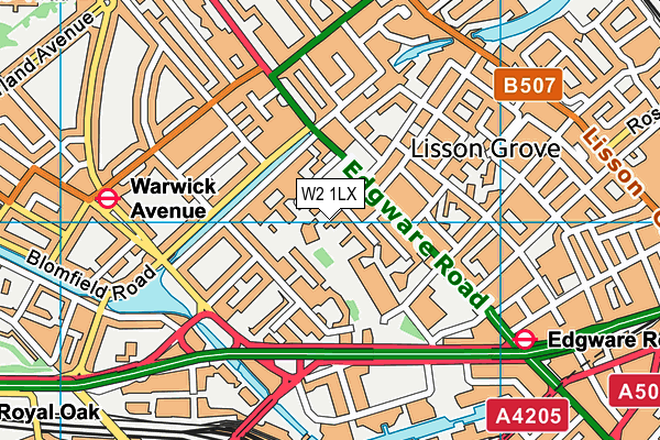 W2 1LX map - OS VectorMap District (Ordnance Survey) W2 1LX map - OS VectorMap District (Ordnance Survey)