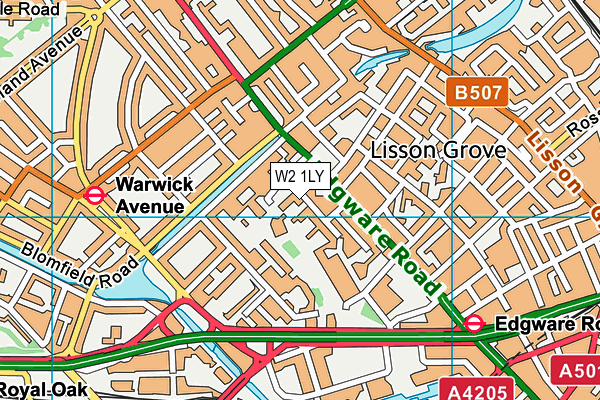 W2 1LY map - OS VectorMap District (Ordnance Survey) W2 1LY map - OS VectorMap District (Ordnance Survey)