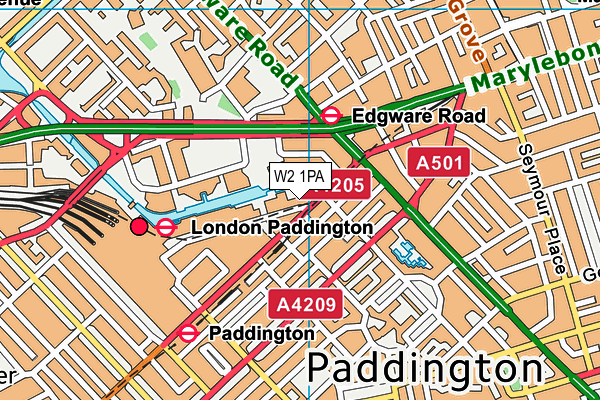 W2 1PA map - OS VectorMap District (Ordnance Survey) W2 1PA map - OS VectorMap District (Ordnance Survey)