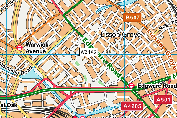 W2 1XS map - OS VectorMap District (Ordnance Survey) W2 1XS map - OS VectorMap District (Ordnance Survey)