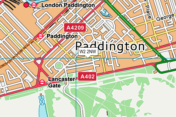 W2 2NW map - OS VectorMap District (Ordnance Survey) W2 2NW map - OS VectorMap District (Ordnance Survey)