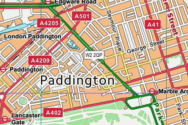 W2 2QP map - OS VectorMap District (Ordnance Survey) W2 2QP map - OS VectorMap District (Ordnance Survey)