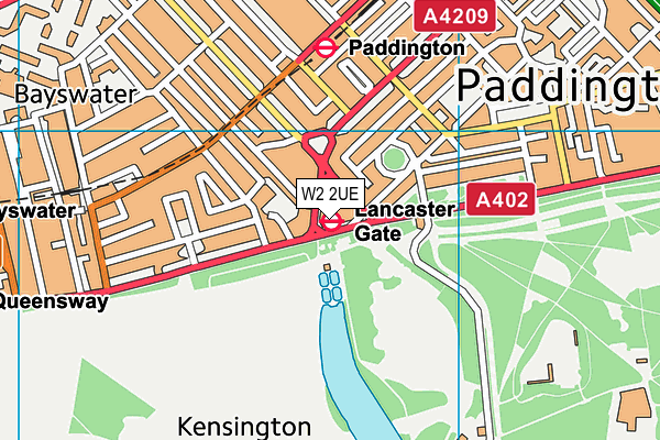 W2 2UE map - OS VectorMap District (Ordnance Survey) W2 2UE map - OS VectorMap District (Ordnance Survey)