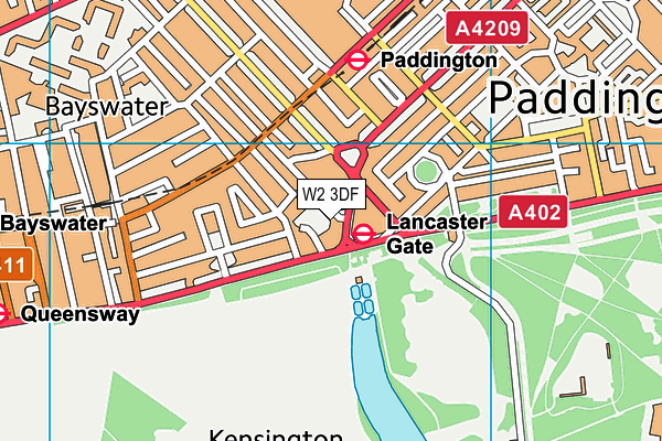W2 3DF map - OS VectorMap District (Ordnance Survey) W2 3DF map - OS VectorMap District (Ordnance Survey)