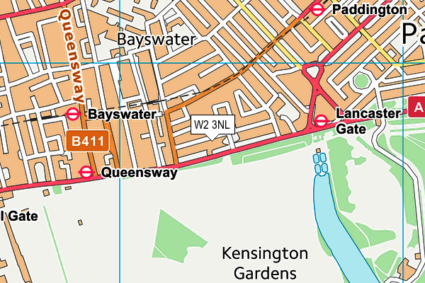 W2 3NL map - OS VectorMap District (Ordnance Survey) W2 3NL map - OS VectorMap District (Ordnance Survey)