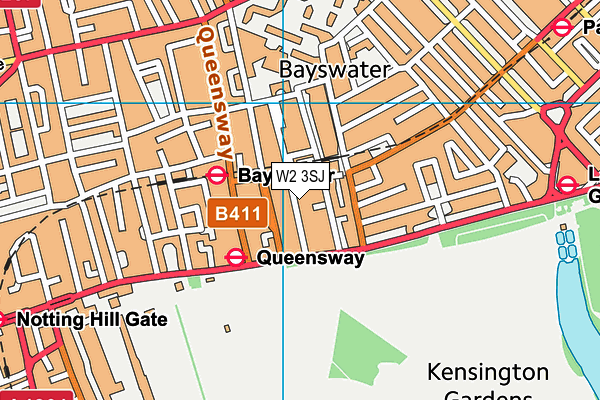 W2 3SJ map - OS VectorMap District (Ordnance Survey) W2 3SJ map - OS VectorMap District (Ordnance Survey)