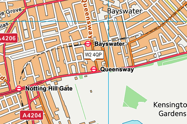 W2 4QP map - OS VectorMap District (Ordnance Survey) W2 4QP map - OS VectorMap District (Ordnance Survey)