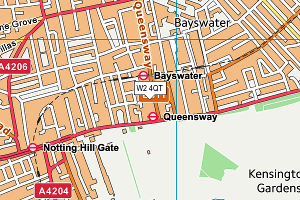 W2 4QT map - OS VectorMap District (Ordnance Survey) W2 4QT map - OS VectorMap District (Ordnance Survey)