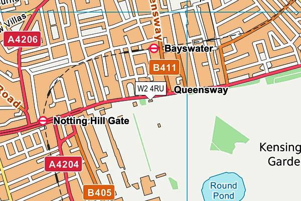 W2 4RU map - OS VectorMap District (Ordnance Survey) W2 4RU map - OS VectorMap District (Ordnance Survey)