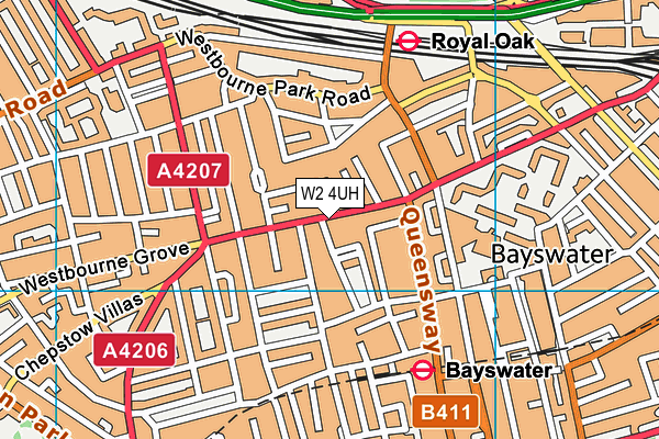 W2 4UH map - OS VectorMap District (Ordnance Survey) W2 4UH map - OS VectorMap District (Ordnance Survey)